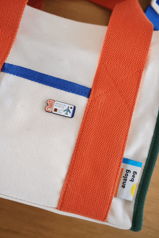 Adventure Awaits (White) Enamel Pin - Image 3