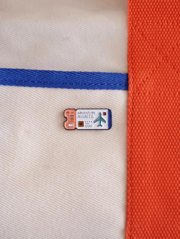 Adventure Awaits (White) Enamel Pin - Image 4