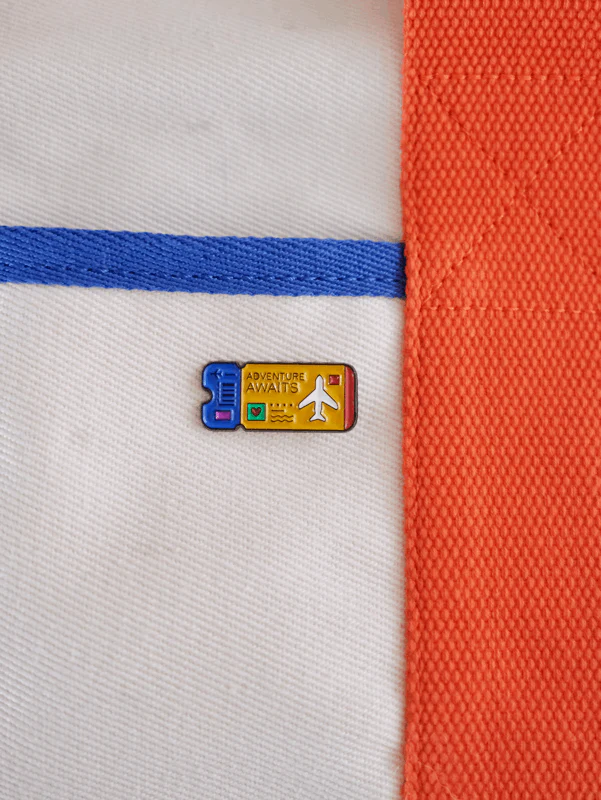 Adventure Awaits (Yellow) Enamel Pin - Image 2
