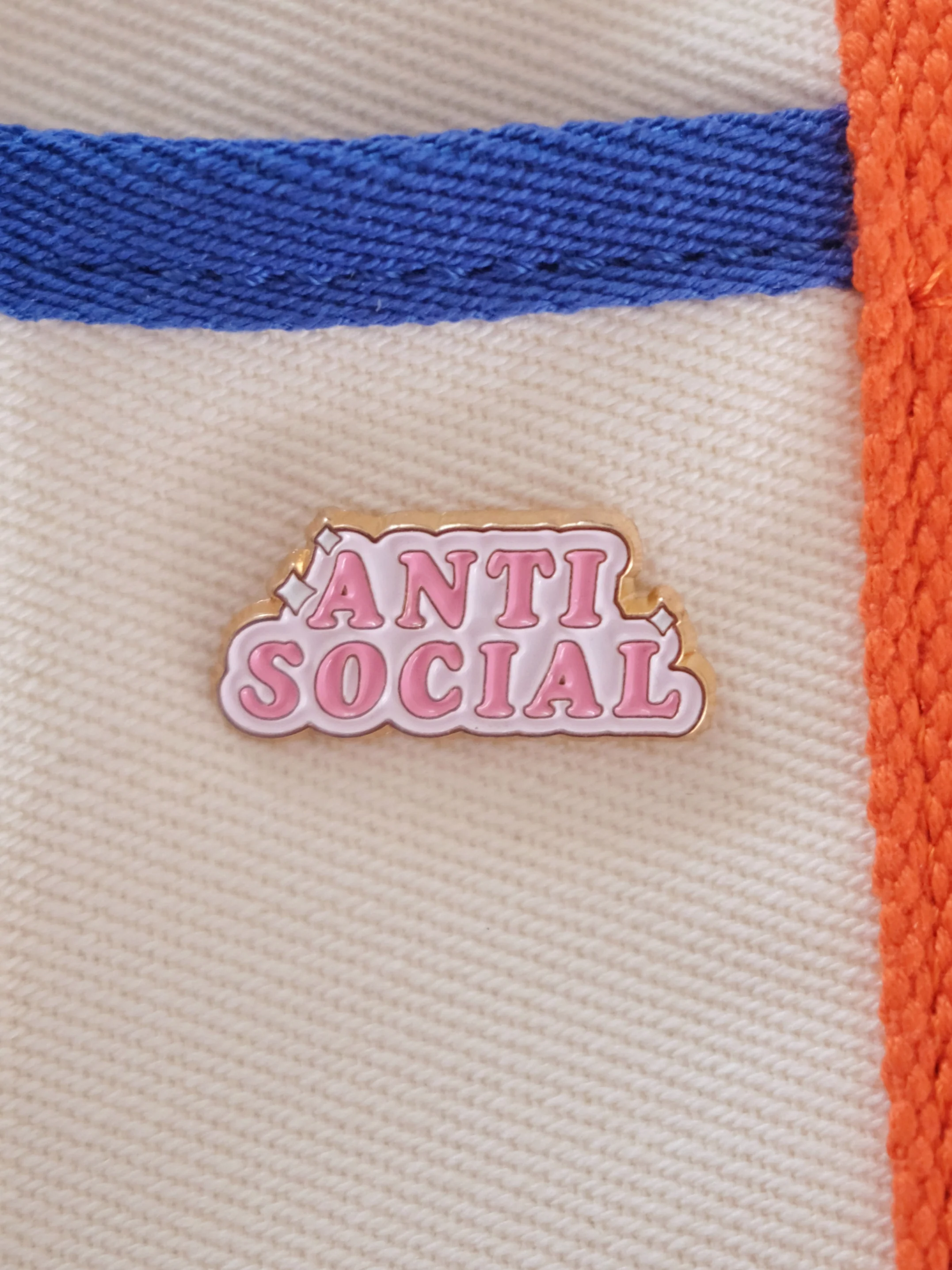 “Anti-Social” Enamel Pin