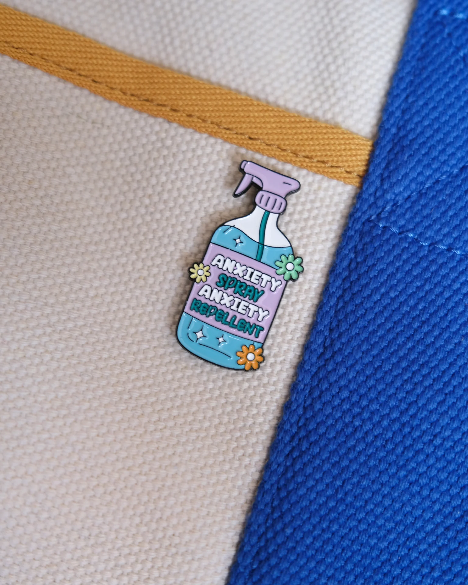 Anxiety Repellent Enamel Pin - Image 2
