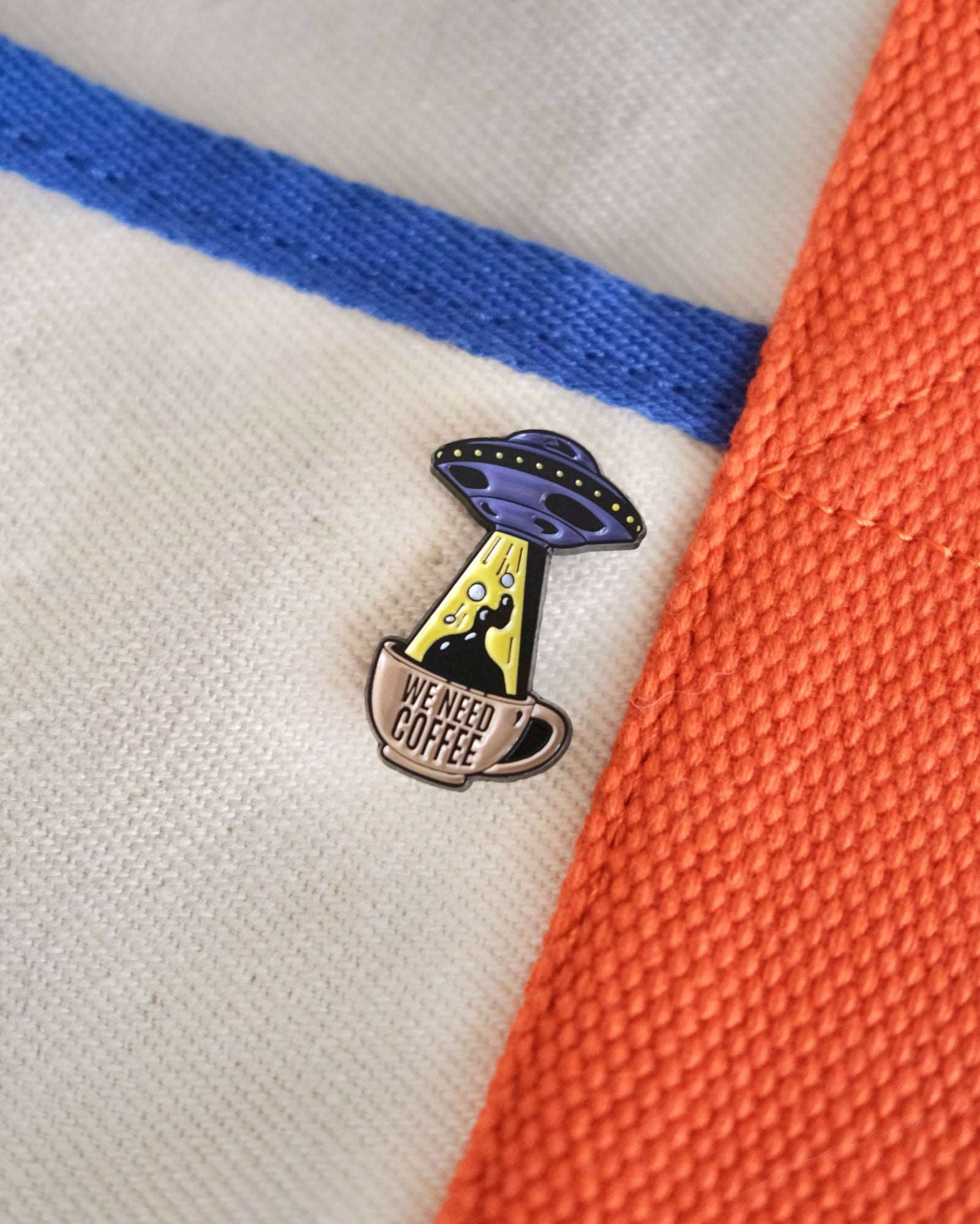 "We Need Coffee" Enamel Pin - Image 5