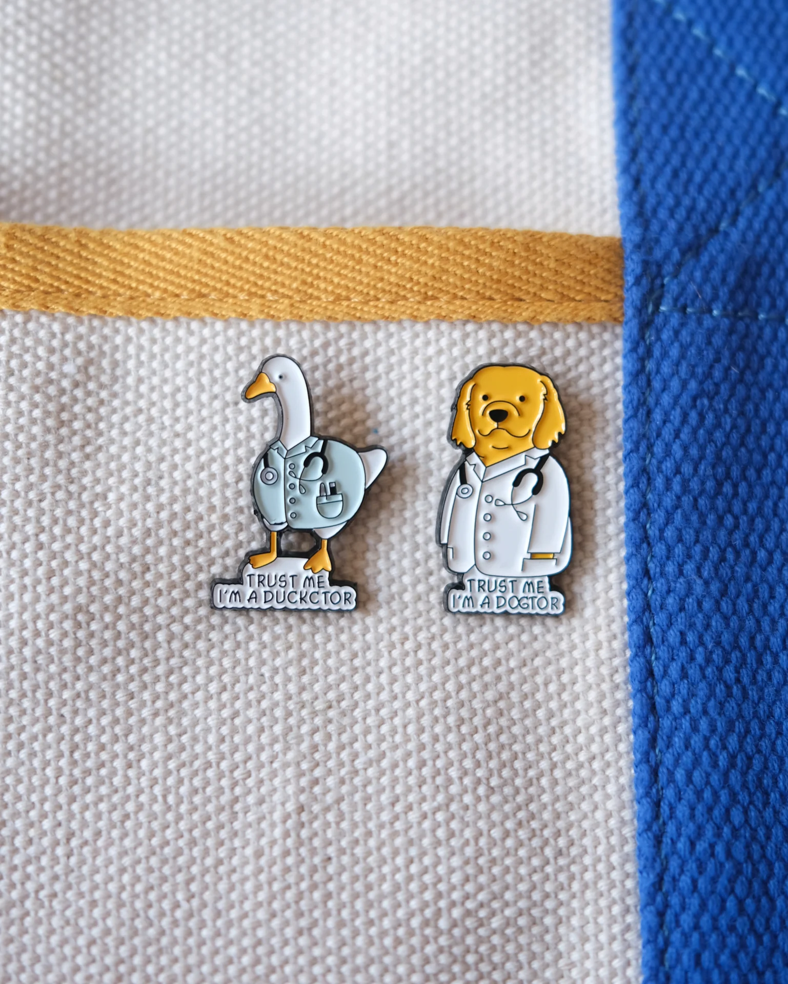 "Trust me, I'm a Duckctor" Enamel Pin - Image 2
