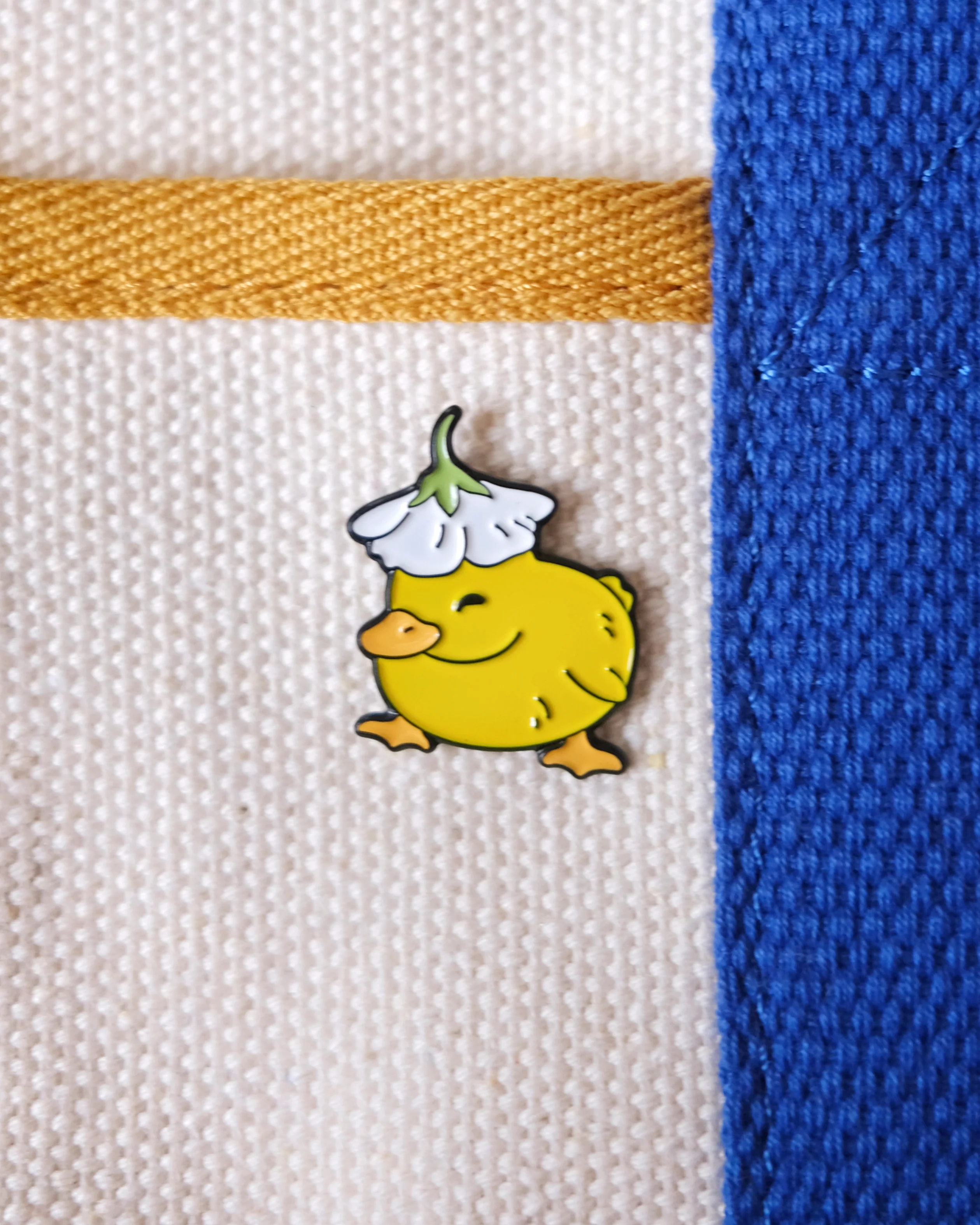 Flower Duck Enamel Pin - Image 4