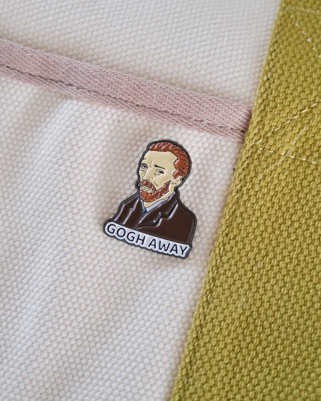 “Gogh Away” Enamel Pin - Image 4