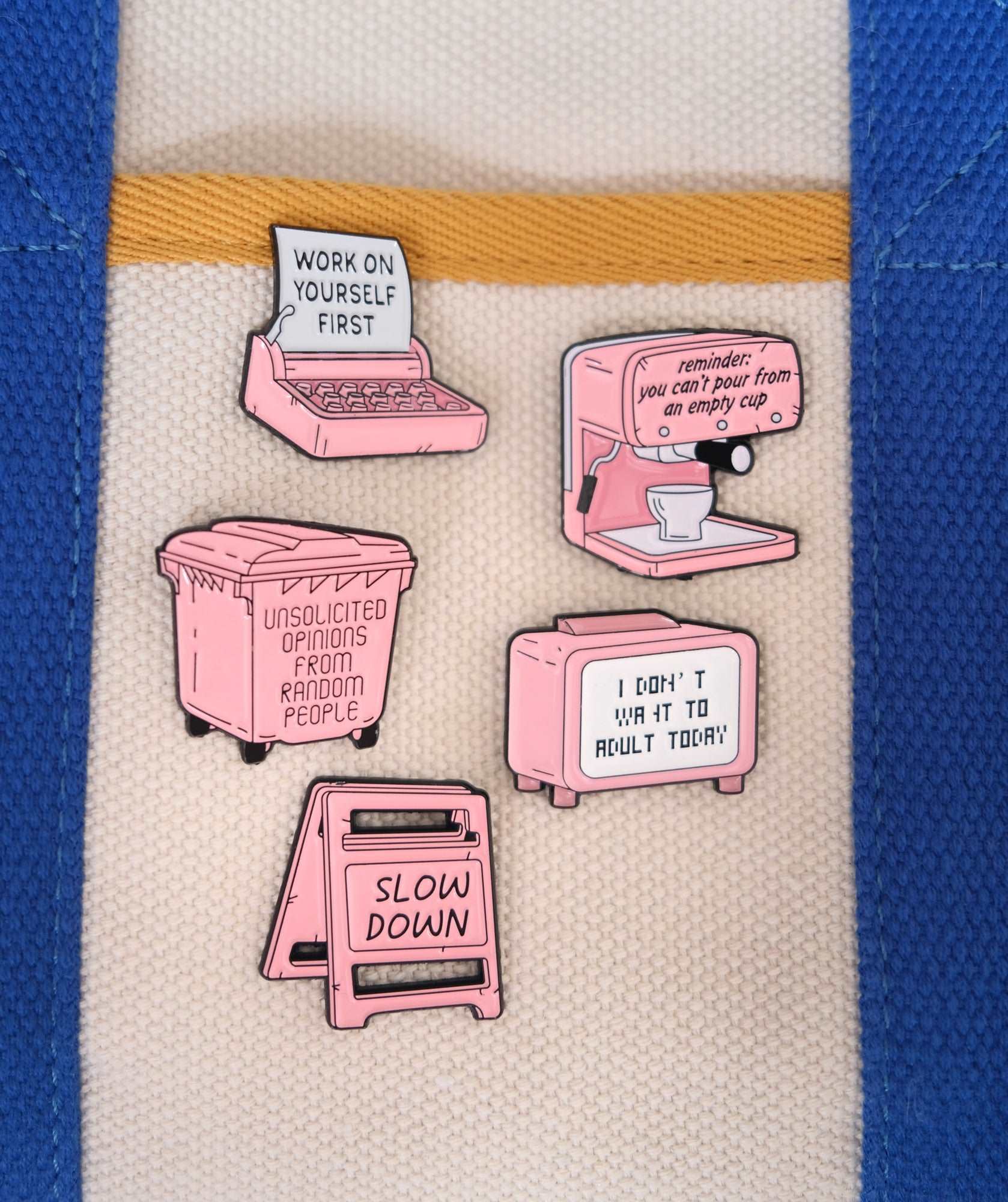 "I Don't Want to Adult Today" Enamel Pin - Image 3