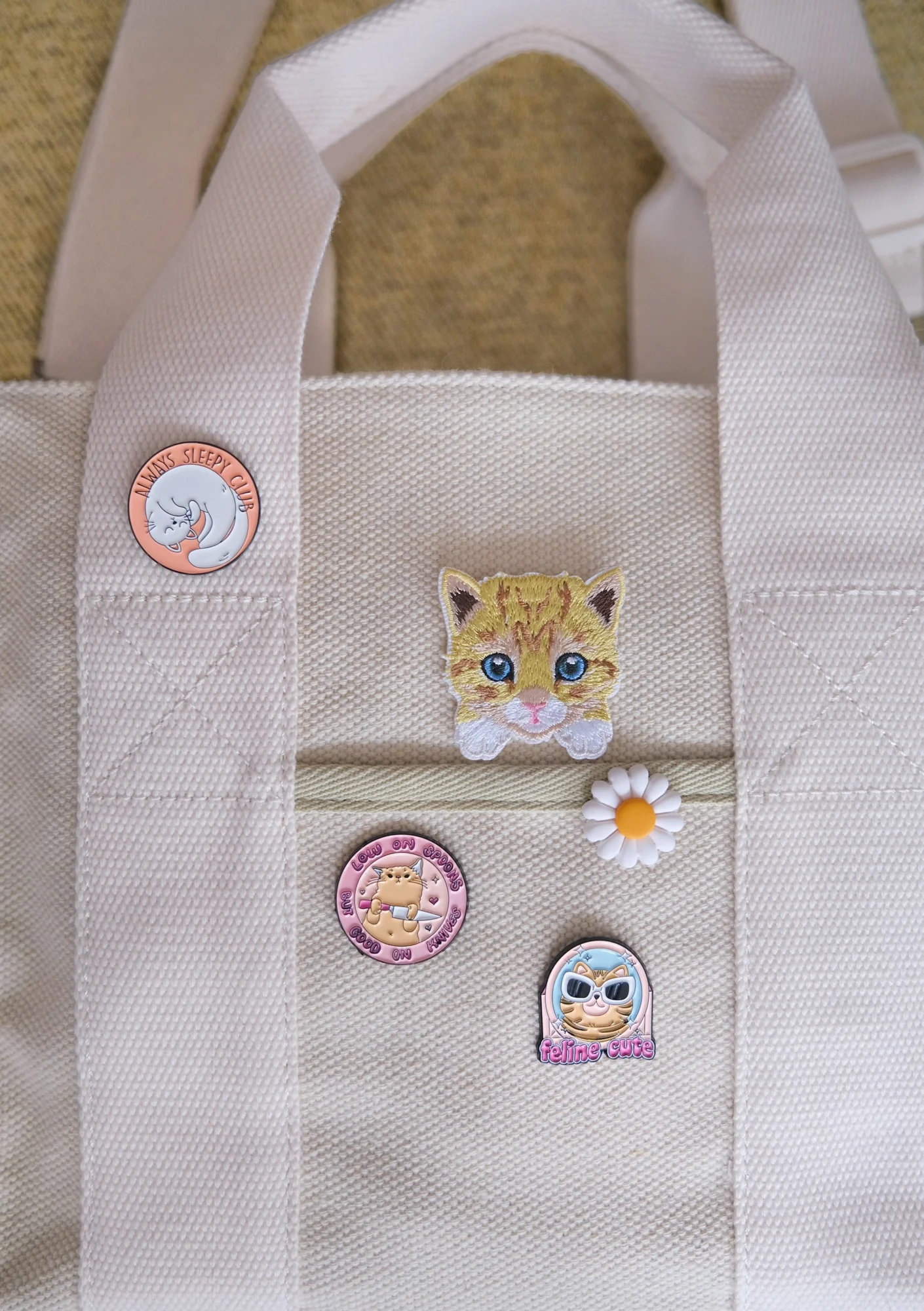 Orange Kitten Iron-on Patch - Image 3