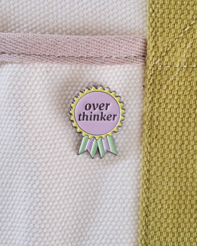 “Overthinker” Enamel Pin