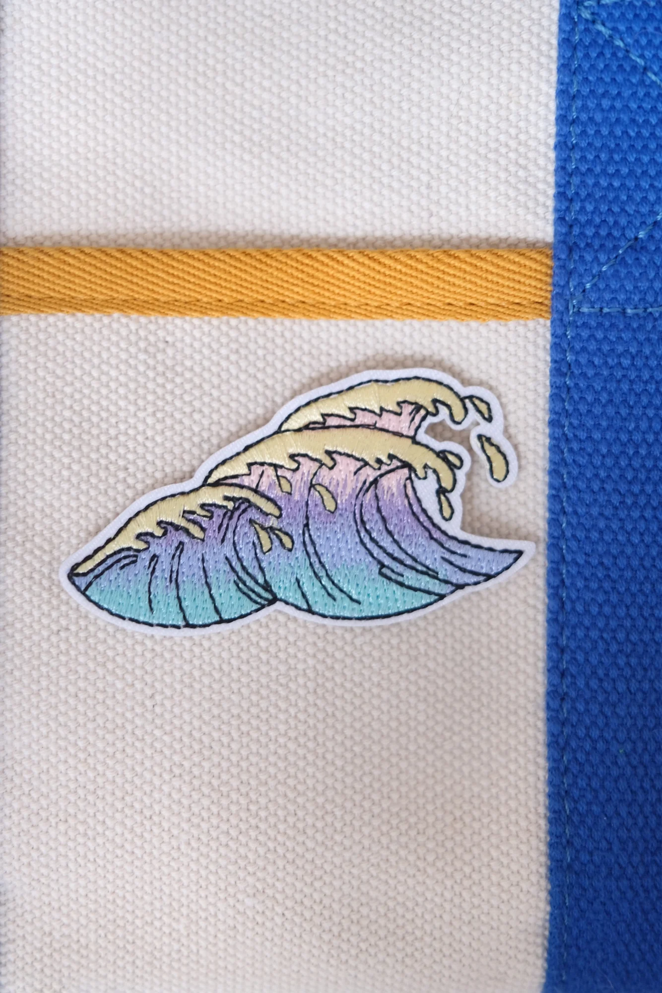 Pastel Waves Iron-on Patch
