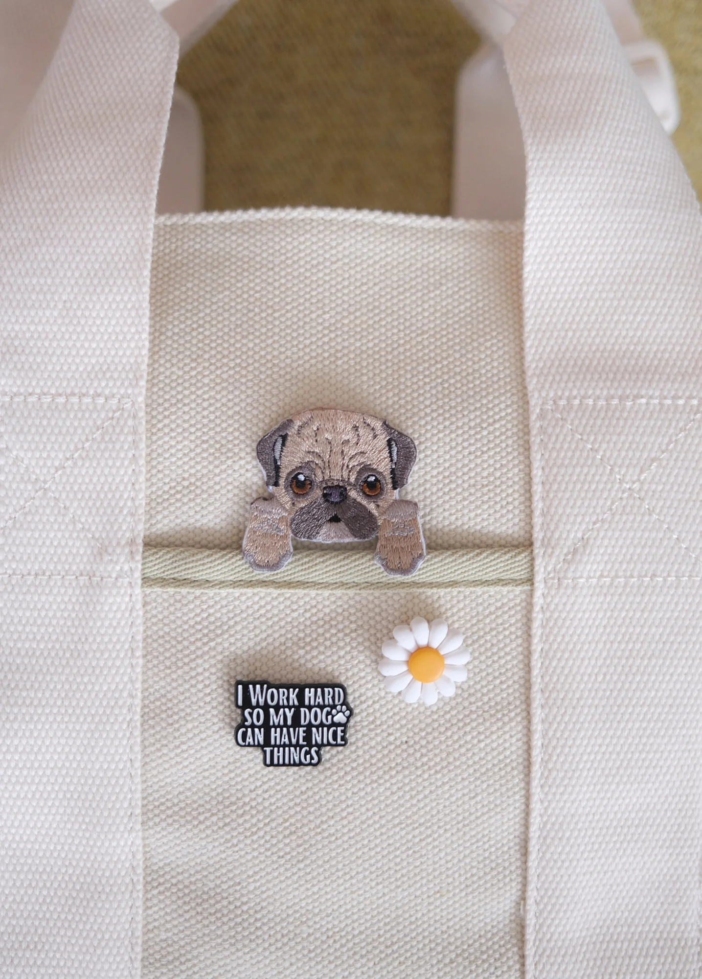 Pug Iron-on Patch - Image 3