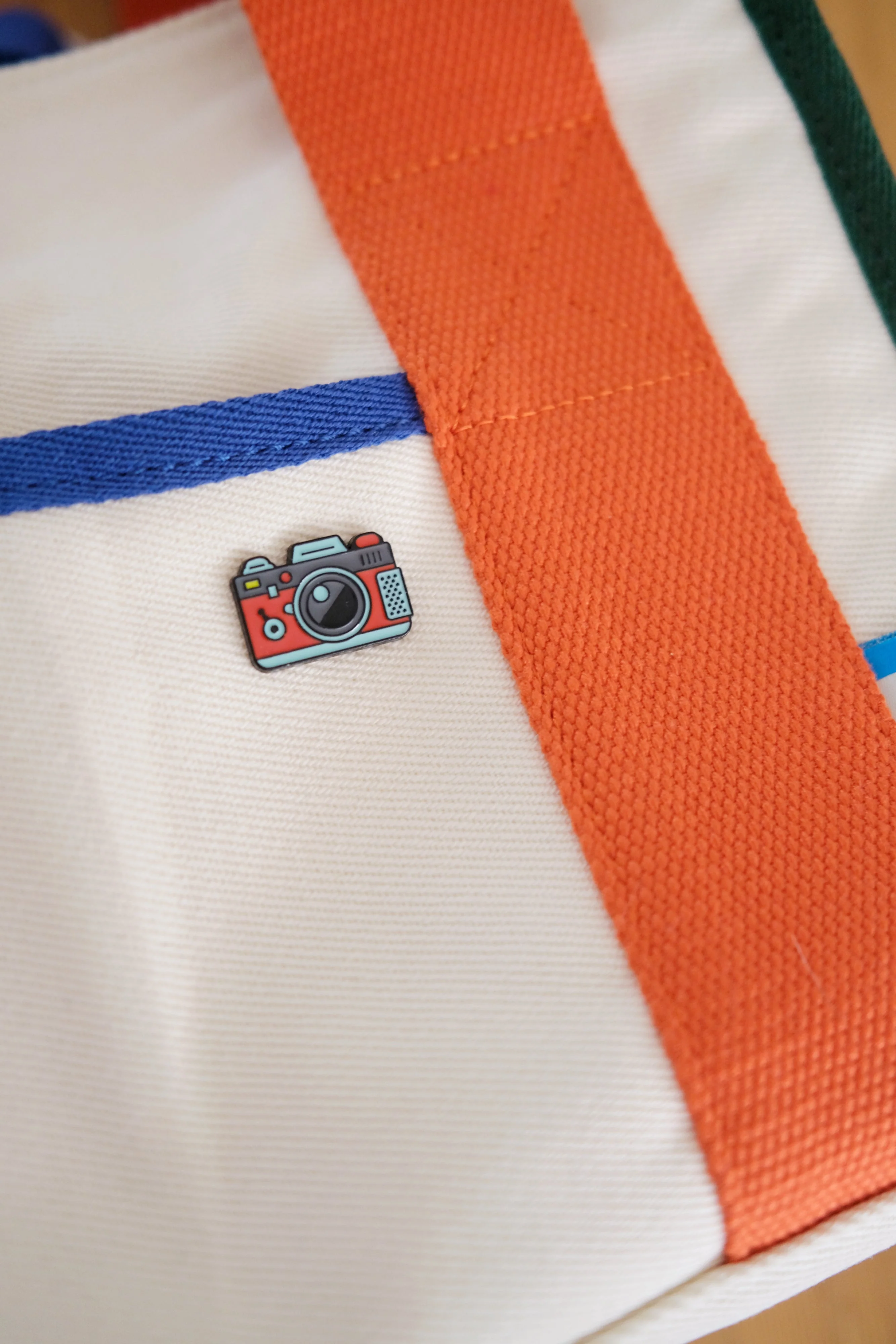 Red Camera Enamel Pin - Image 4