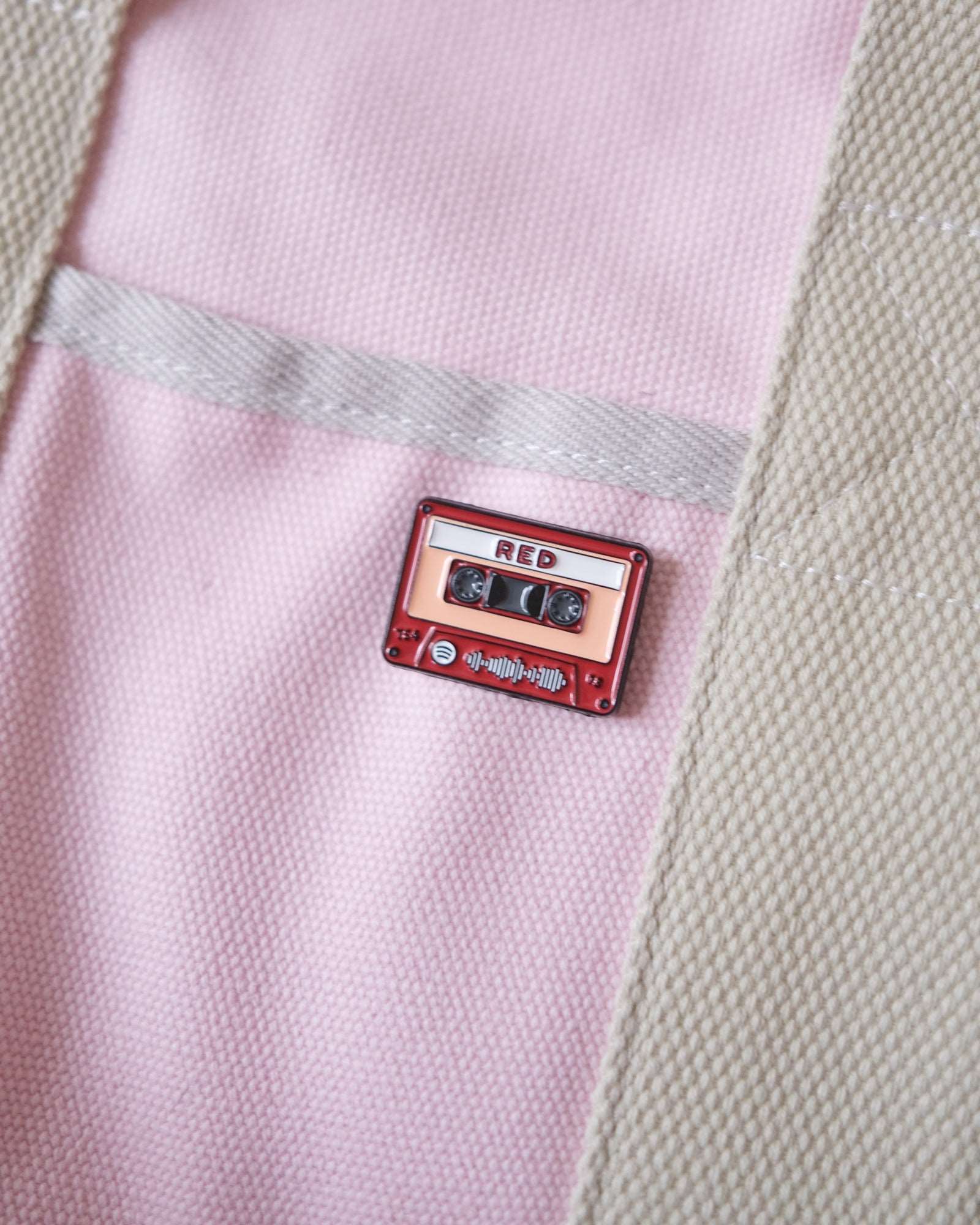 "Red" Cassette Enamel Pin - Image 3