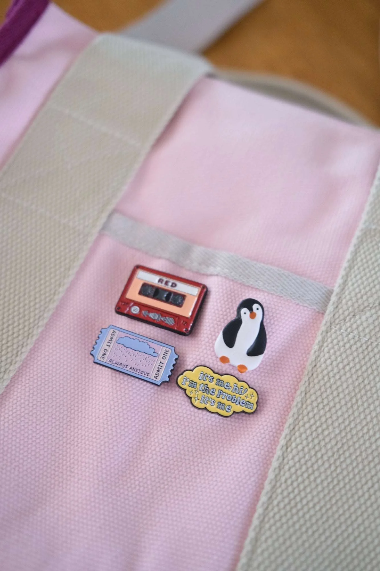"Red" Cassette Enamel Pin - Image 4