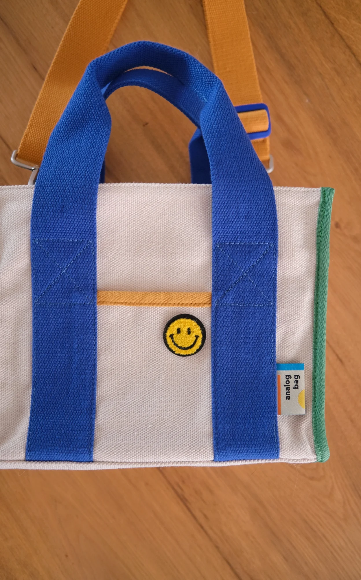 Smiley Punch Needle Iron-on Patch - Image 2