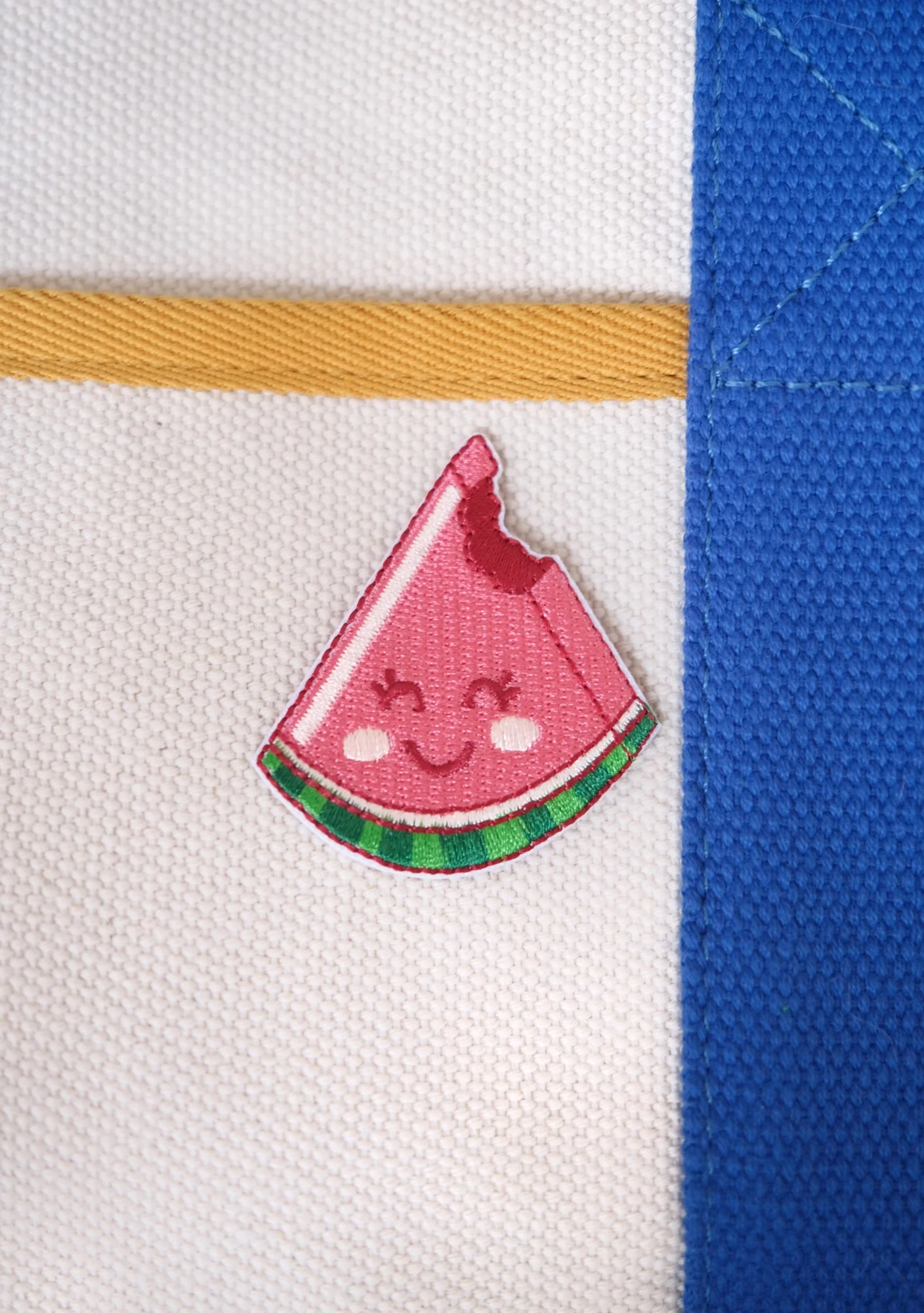 Smiley Watermelon Iron-on Patch