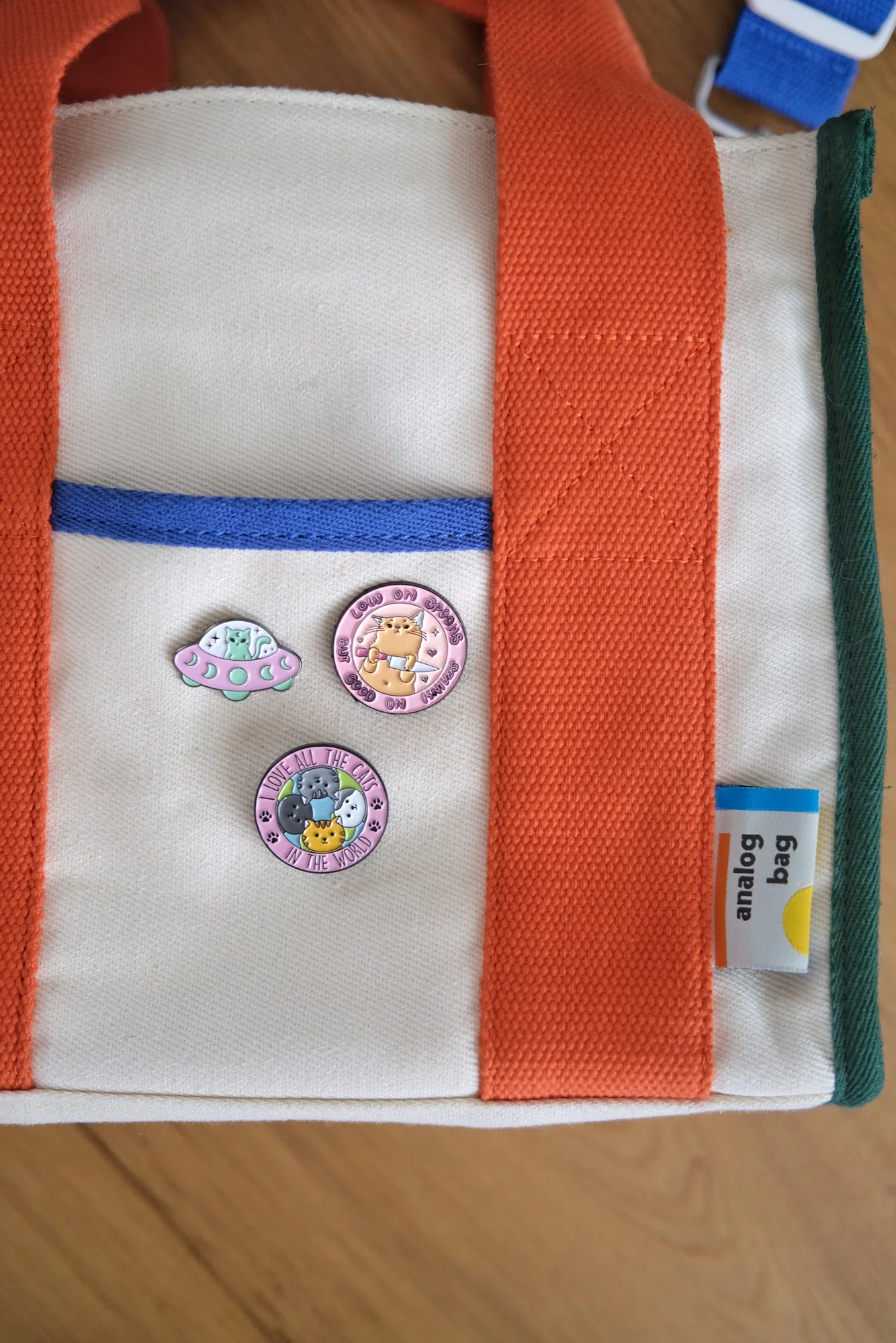 Space Ship Cat Enamel Pin - Image 2