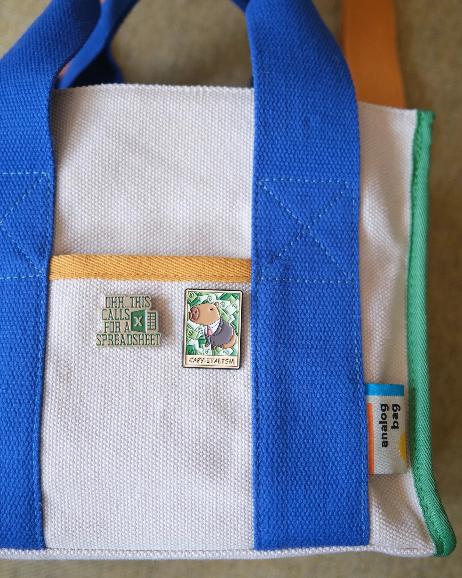 Spreadsheet Enamel Pin - Image 2