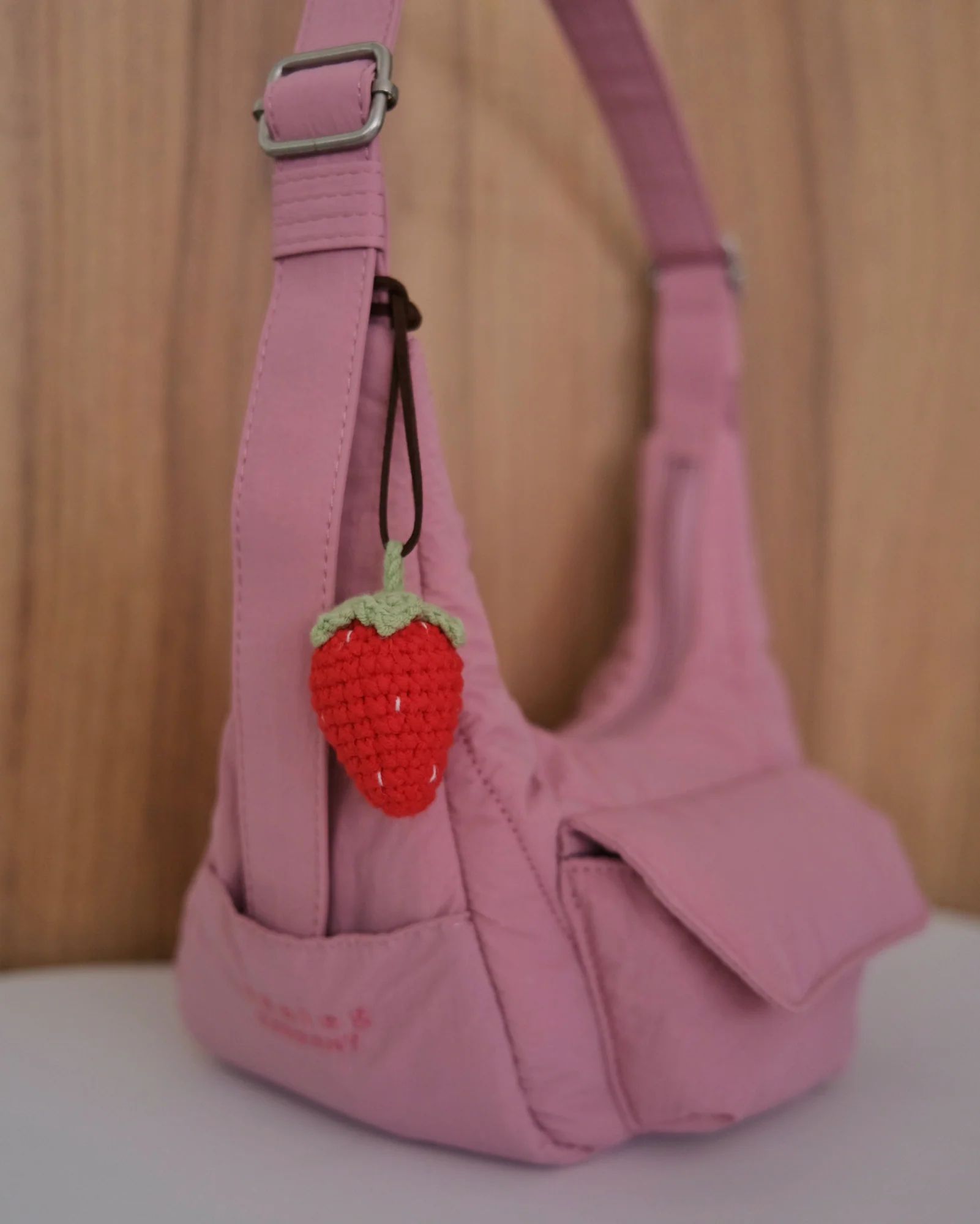 Strawberry Crochet Charm - Image 3