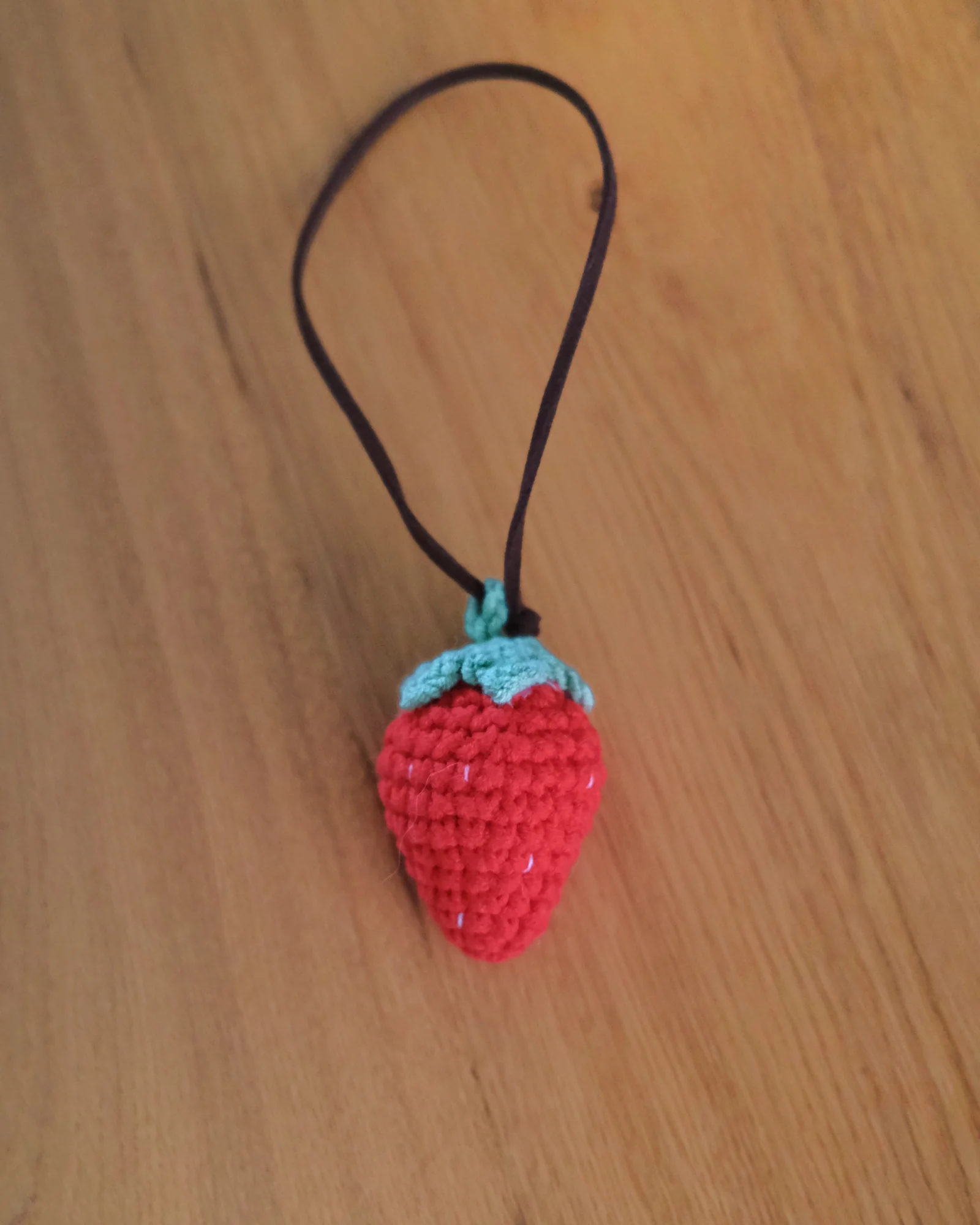 Strawberry Crochet Charm - Image 6