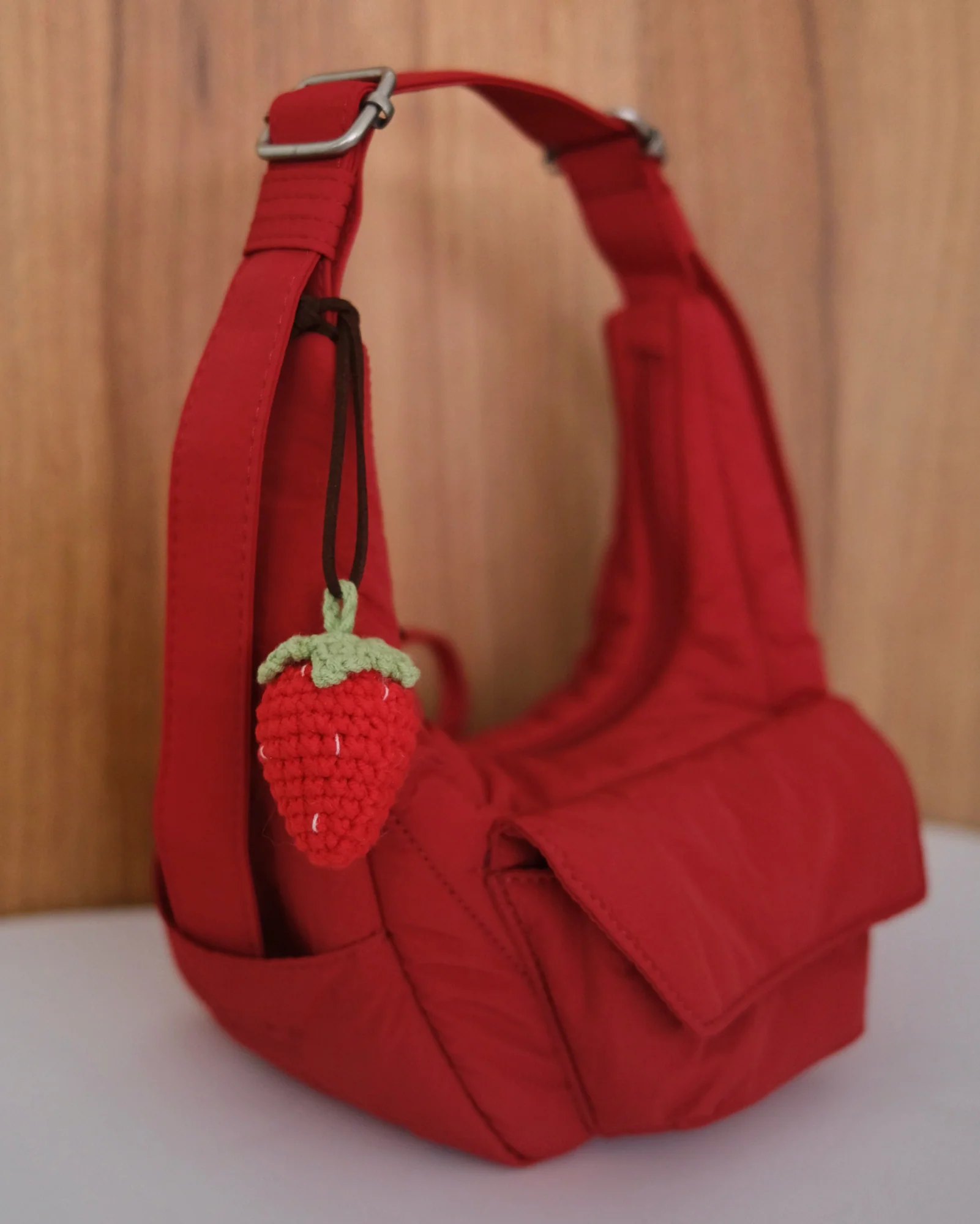 Strawberry Crochet Charm - Image 7
