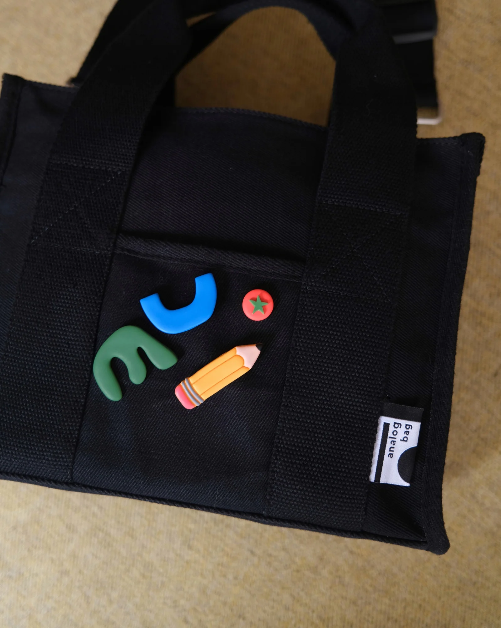 The Black Analog Medium Tote Bag - Image 4
