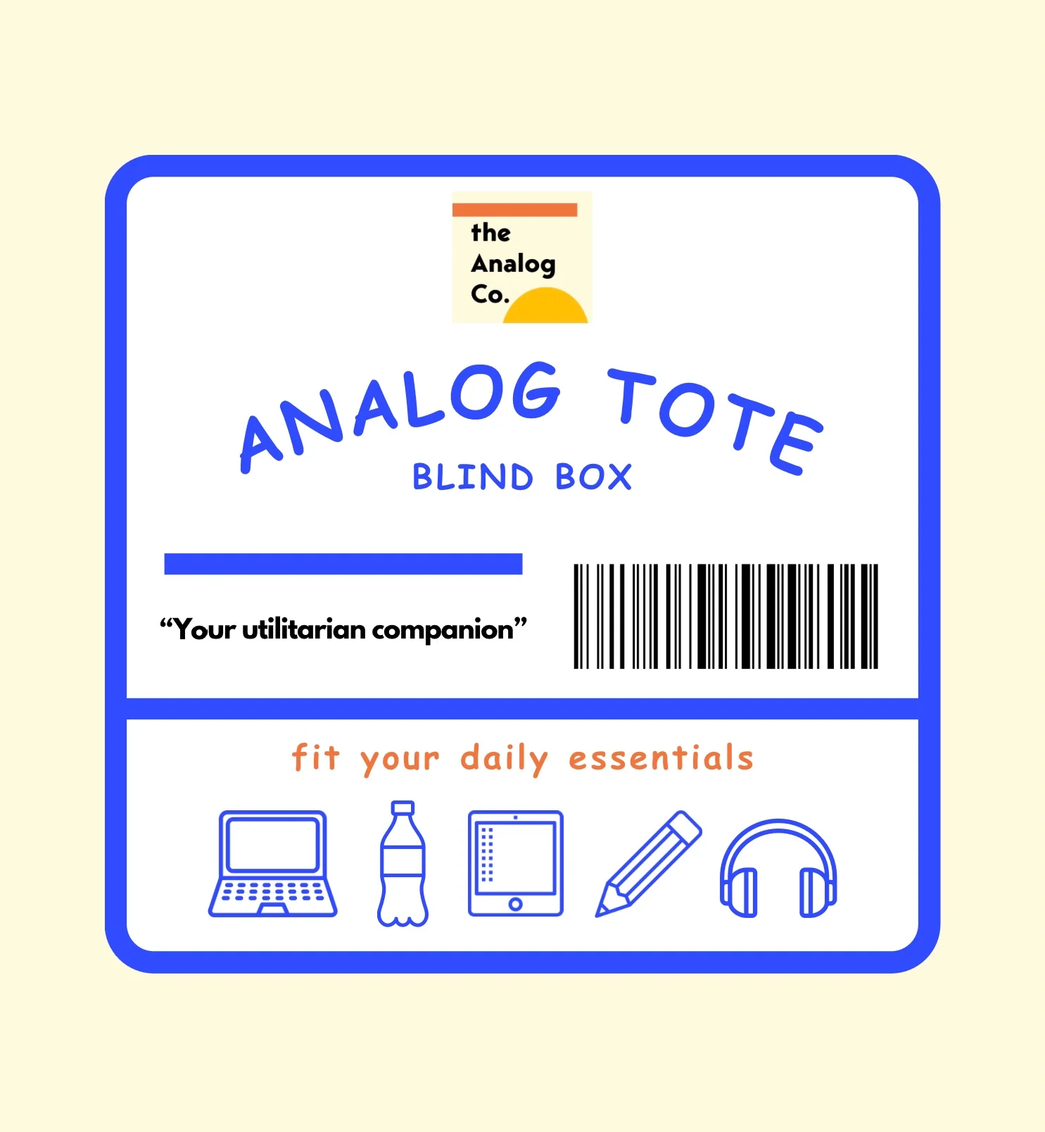 The Analog Tote Blind Box 🎁